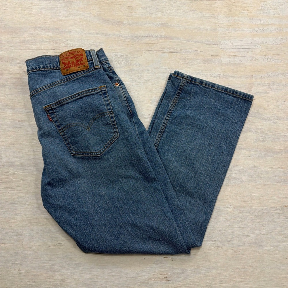 Levi's Jeans 527 Slim Bootcut 34x30 Stretch Denim Blue Mens